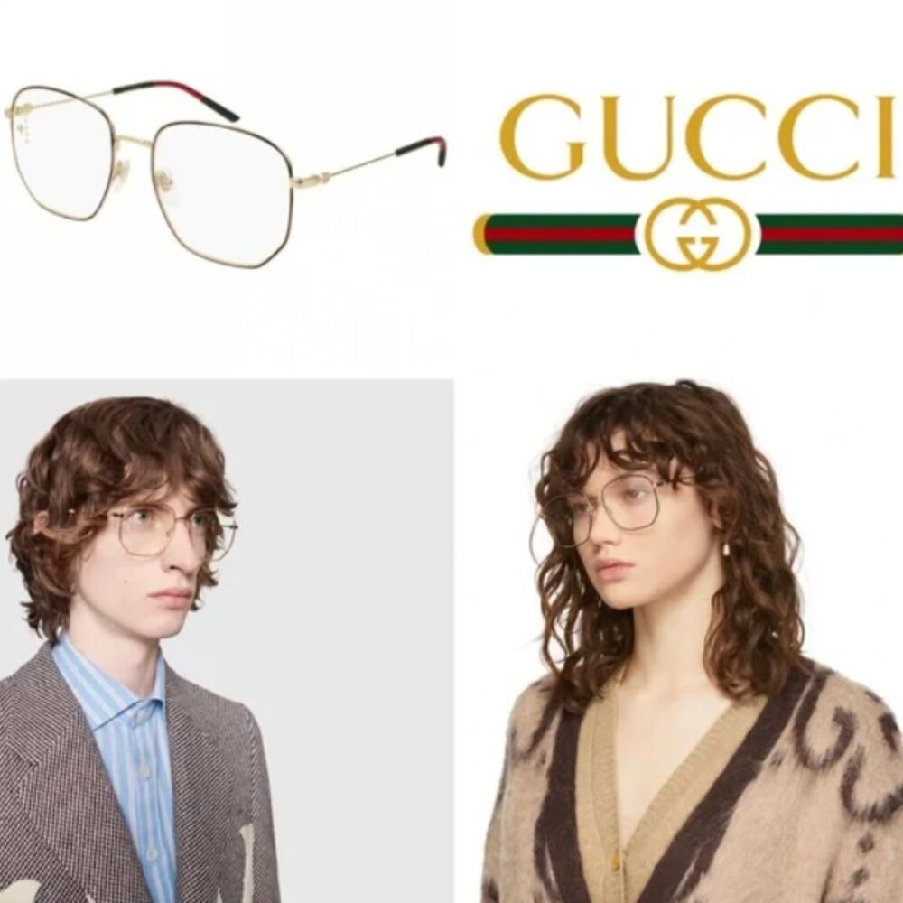 Gucci Glasses Gold / Black NEW - Picture 12 of 12